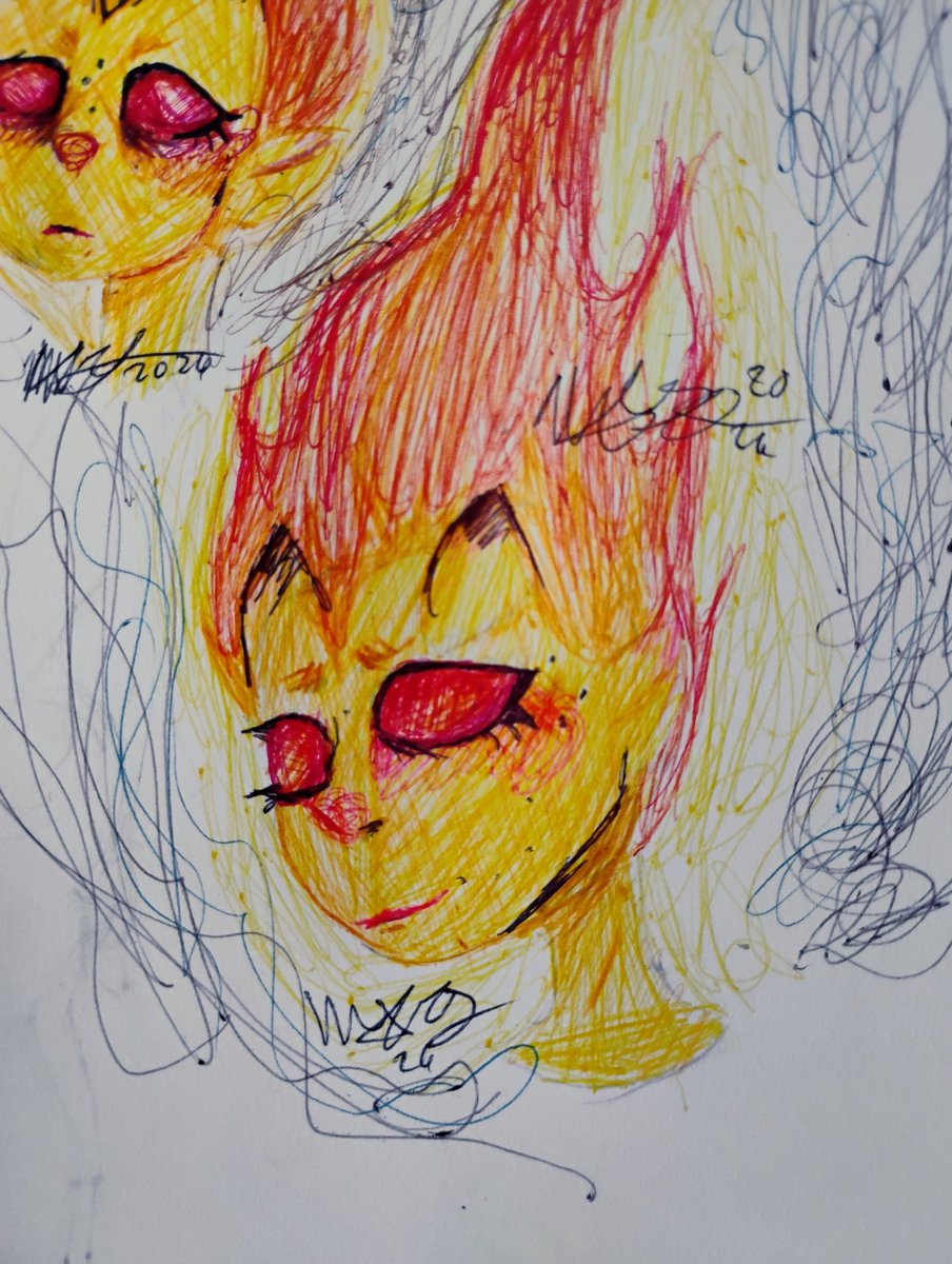 MARS73672425's tweet photo. Made some doodles of my OC with some interesting pens I got today https://t.co/NywsTGByPj