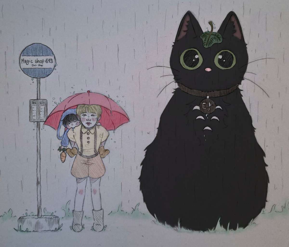 _yoongicherry's tweet photo. Jimin's and kookie's favourite neighbor 🐈‍⬛️ https://t.co/Ovx0RUMUaY