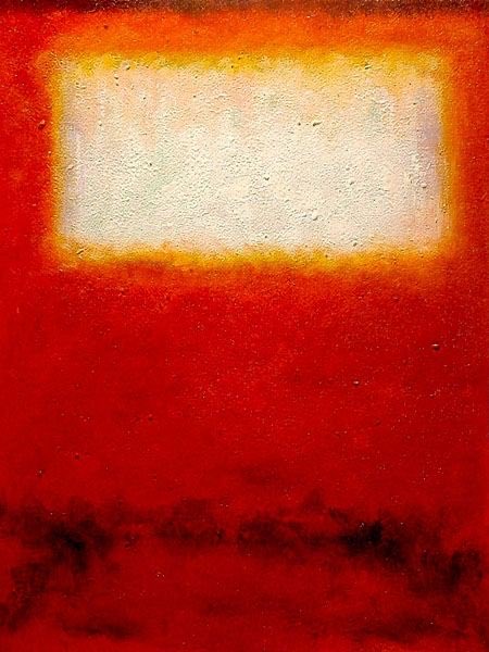 work_for_art's tweet photo. White over Red II by Mark Rothko.

This painting belongs to the Abstract Expressionist movement. He used large rectangular fields of colour with soft, blurred edges, creating a sense of depth and luminosity. He also add texture to produce tonal variations and shadow effects. https://t.co/PquWETvPBT