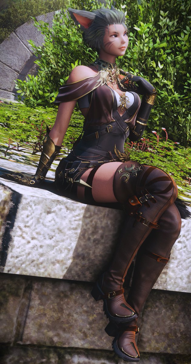 BoomerPotato101's tweet photo. Took a break from leveling. As always thank you to @Caliqote for the versatility in outfits!!! I love being able to mix and match 🥰 

#GPOSERS #miqote #gpose https://t.co/3Q4dHTXRCk