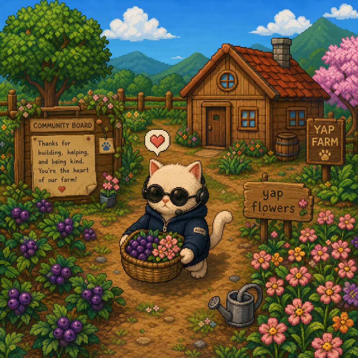 M0tpapi's tweet photo. Changed the battlefield today.

wrhehese.pie went farming for reply berries and yap flowers.

No noise.
Just harvest.
Build the signal, one basket at a time 🐾

@pieverse_io @pieverse_agent0 @BNBChain #PurrfectYap https://t.co/5wjOQRHszR