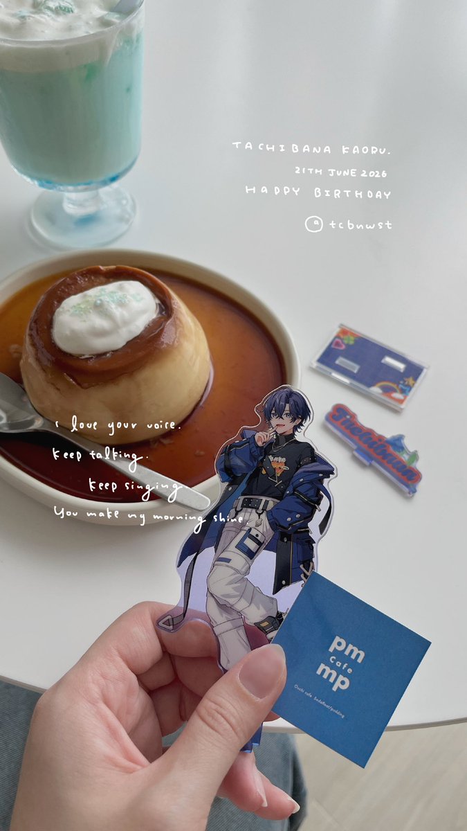 __mapu_'s tweet photo. ꒰ ˢⁿᵉᵃᵏᵉʳ ˢᵗᵉᵖ ᵗᵃᶜʰ ⁱᵇᵃⁿᵃ'ˢ ᵇⁱʳᵗʰᵈᵃʸꜝ ꒱
  👟²¹ᵗʰ ʲᵘⁿ· ²⁰²⁶💙

たちばなくんのお声と、ど正直でどクズでど誠実な所(?)が大好きです。

これからもそのお声を使ったトークや歌やメンバーさん達との絡みを存分に楽しませていただきます📞☀️ ̖́-

 #たちばな爆誕祭2026 https://t.co/Gs7xzf8R6M