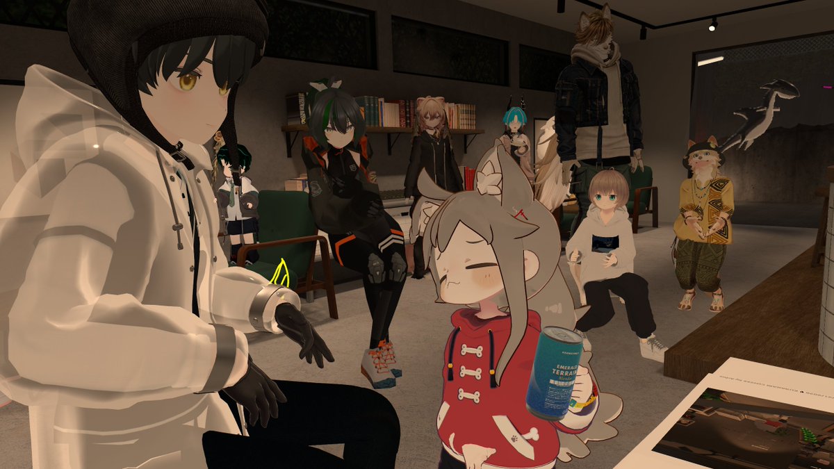 AuroraVRC1's tweet photo. 賑やかなイベントですごく楽しかったです。
間近で王子ワールドが見れて大変満足でした！
頭撫で慣れて不機嫌になる匠さん可愛かった～
次回の開催楽しみにしています！

 #喫茶0時38分 https://t.co/U41PAgXAJY