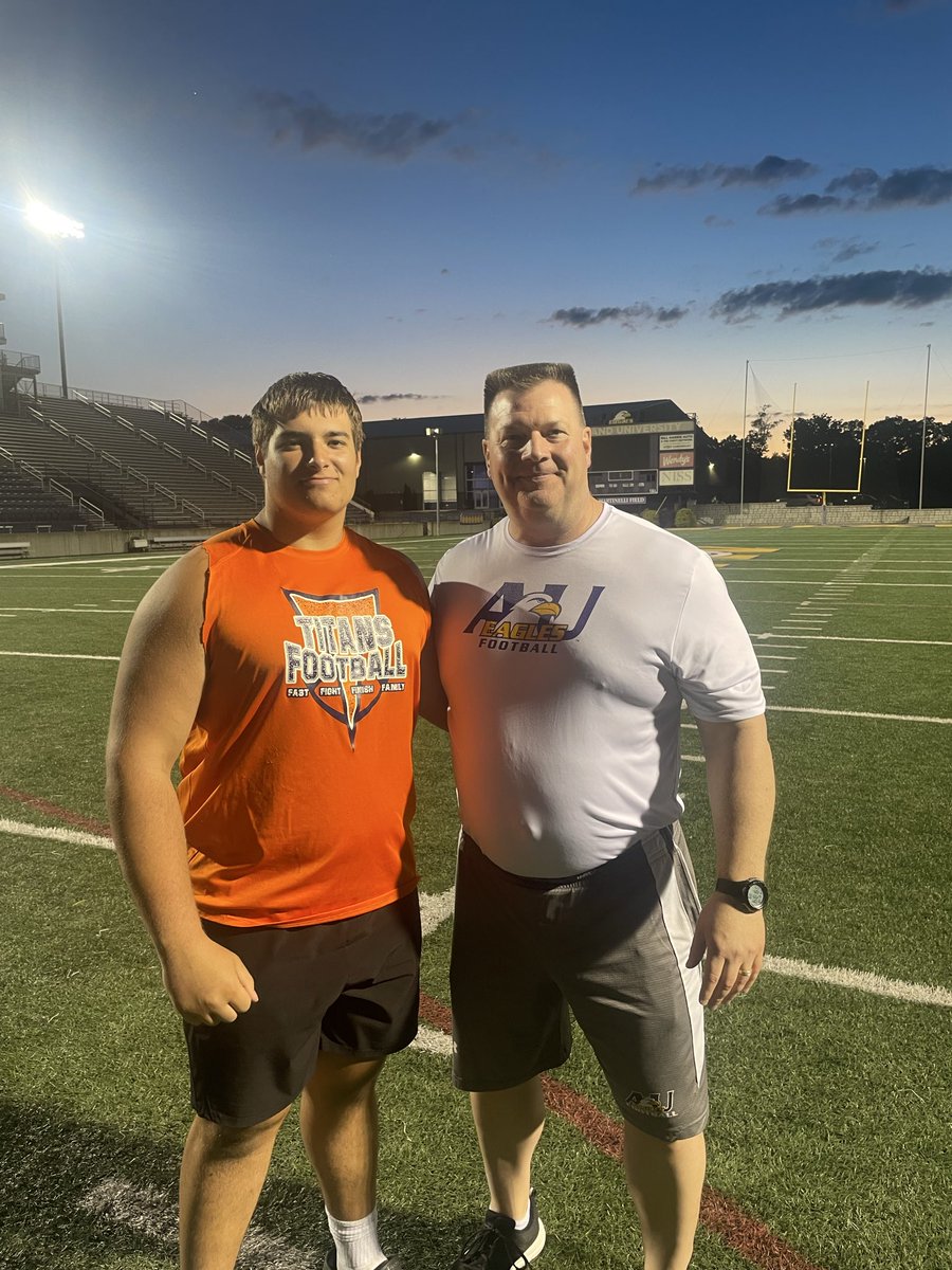 nik_hanchuk's tweet photo. Had an amazing time yesterday competing @AshlandFB camp! I won O Line MVP! Had great conversations with @coach_geiser and @JimCordle63! Can’t wait to be back for a game!!!

@BMHSTitanFB @Jocko1114 https://t.co/H3MvEzsJTC