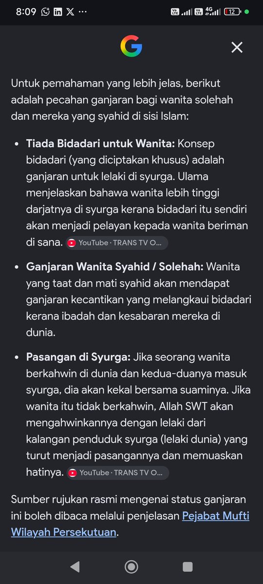 _mia1205's tweet photo. @pr_valentines @goodlucksofea Tak ada. Sebab kedudukan wanita di syurga lebih tinggi darjat dari bidadari. https://t.co/AgY8EUkOmw