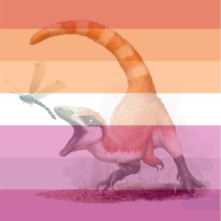 Lesbain sinosauropteryx of recovtwt tweet media
