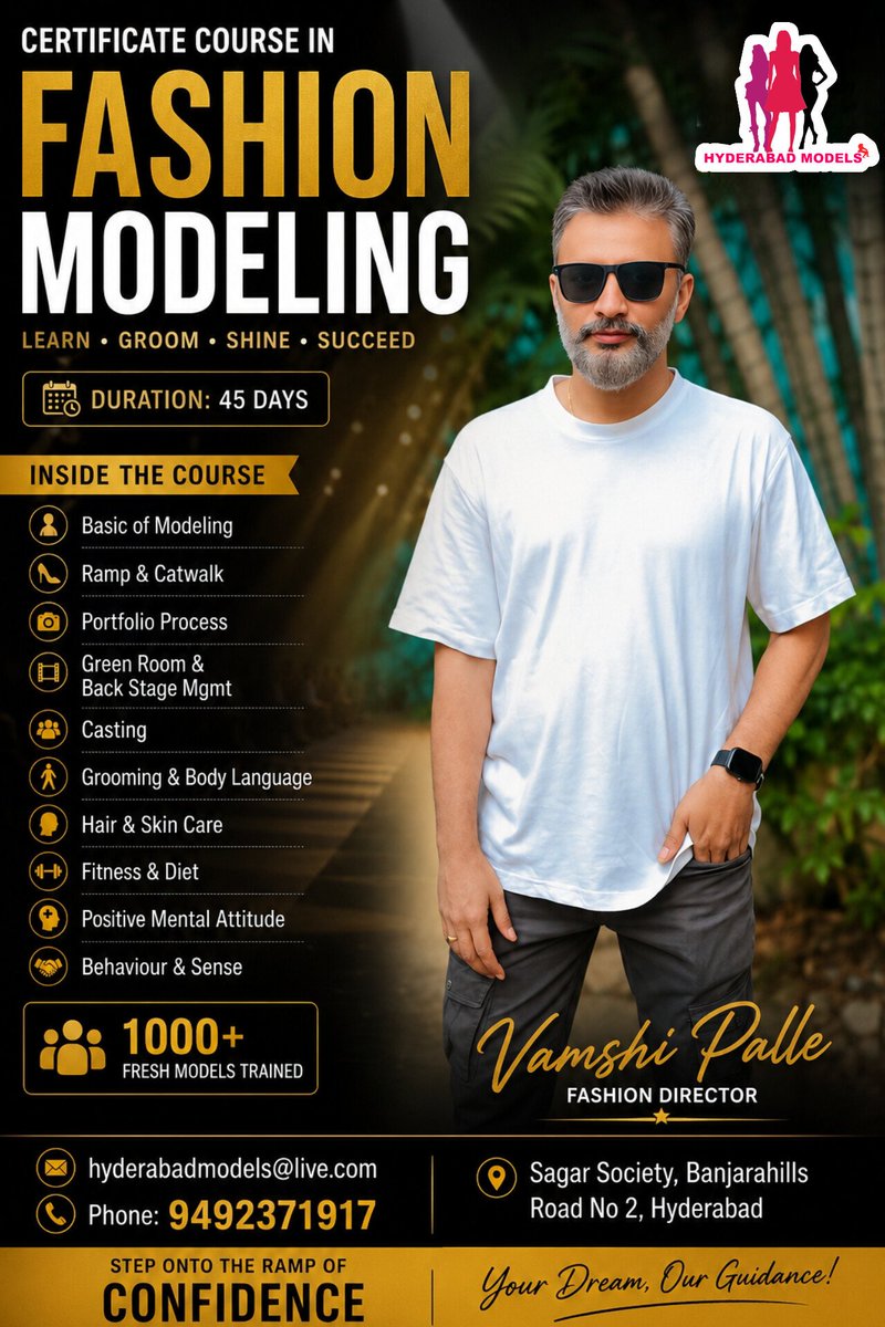 LoveTollywood7's tweet photo. #ModelingAgency
#Photoshoot | #RampWalk | #Movies
Contact - 9492371917 
.
#HyderabadModels
#ModelingTraining #fashionshow #vamshipalle #fashionshowdirector  #Tollywood #TalentAgency #TollywoodCasting #MaheshBabu𓃵 #SSMB #Prabhas #malemodel #femalemodel #GoodMorningSunday https://t.co/DFlgmIMdPB