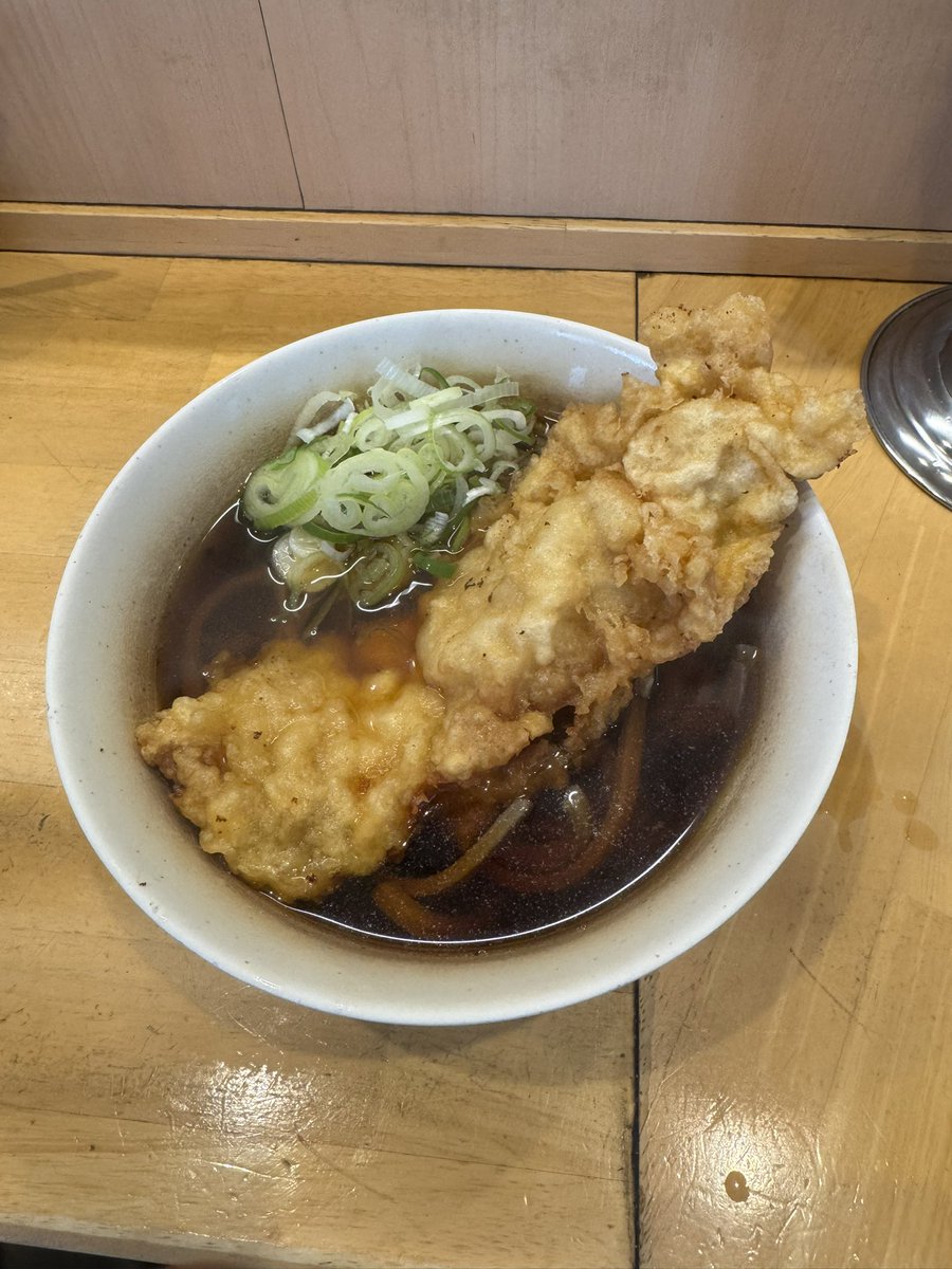 kmkm22k's tweet photo. 今日は駒込の一○そばで、太蕎麦に鶏天！
鶏天がデカくてびっくりした。濃いめのつゆにあっておいしく完食🤭 https://t.co/Ajuf2VPshu