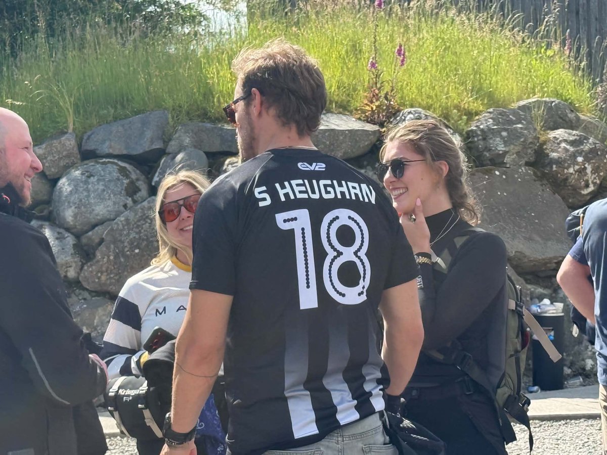 Sam_HeughanSam0's tweet photo. A fantastic day at the Galloway Distillery for the Club. https://t.co/zJKiDnTyxr