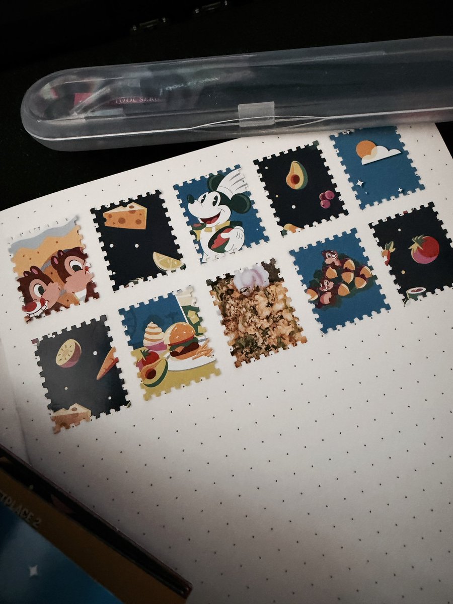 IraPupper's tweet photo. finally started junk journaling 🥹 the stamp puncher is so fun to use! https://t.co/XSOdNWlpA8