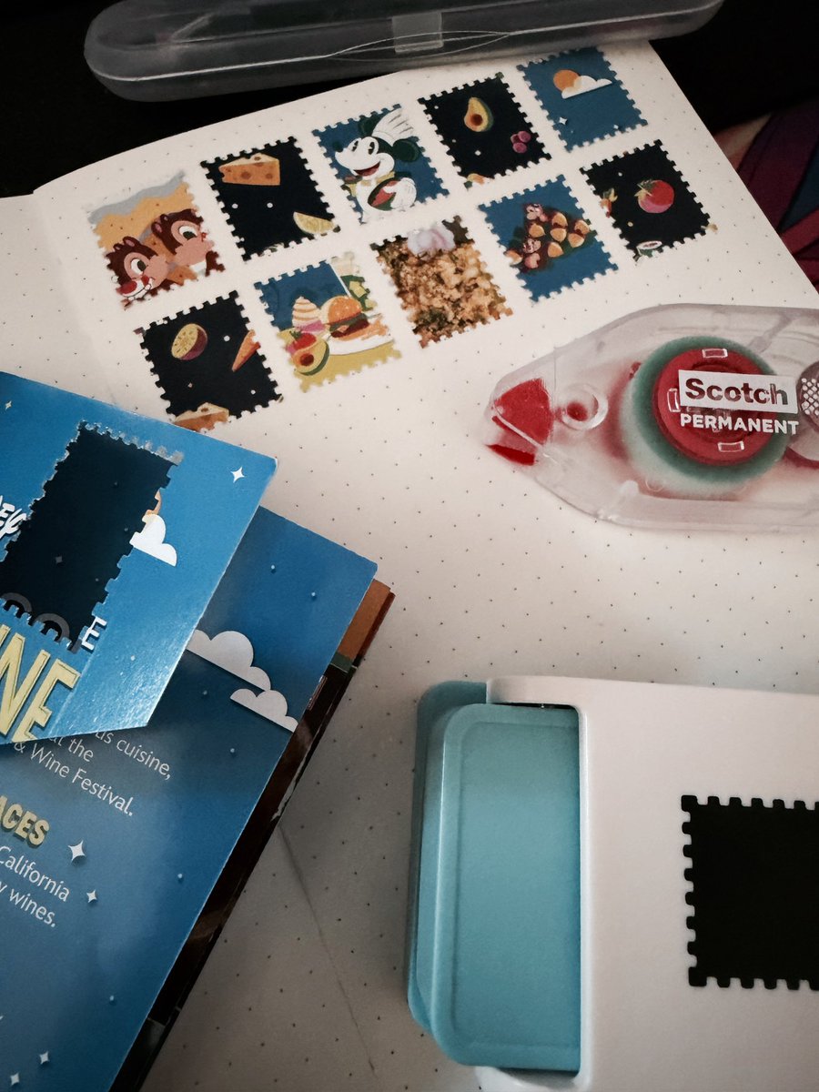 IraPupper's tweet photo. finally started junk journaling 🥹 the stamp puncher is so fun to use! https://t.co/XSOdNWlpA8
