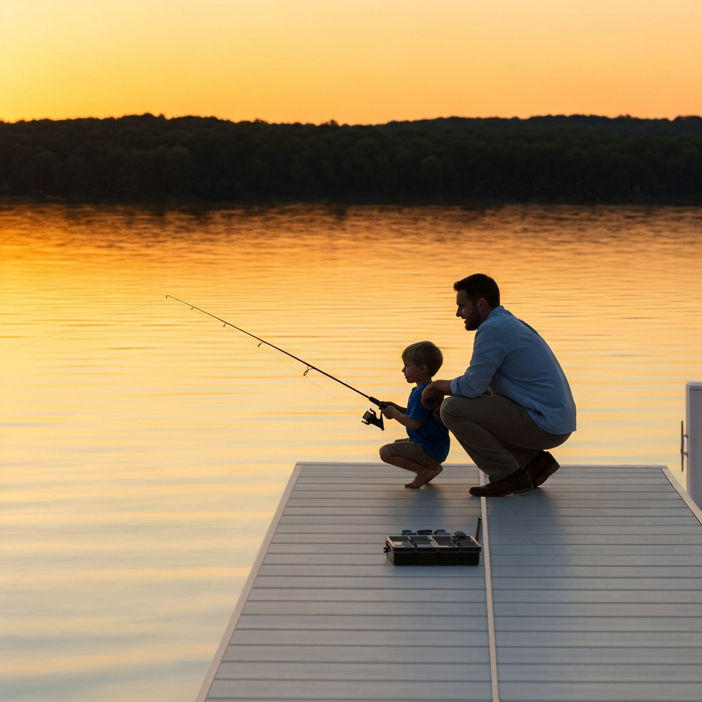 SummersetMarCon's tweet photo. Quiet lake evenings and a fishing lesson at sunset. Wishing an early Father’s Day weekend to all the dads making memories on the water.

→ https://t.co/NSSdp0wQeW

#SummersetMarine #JustAddWater https://t.co/3OUDOYmUXZ