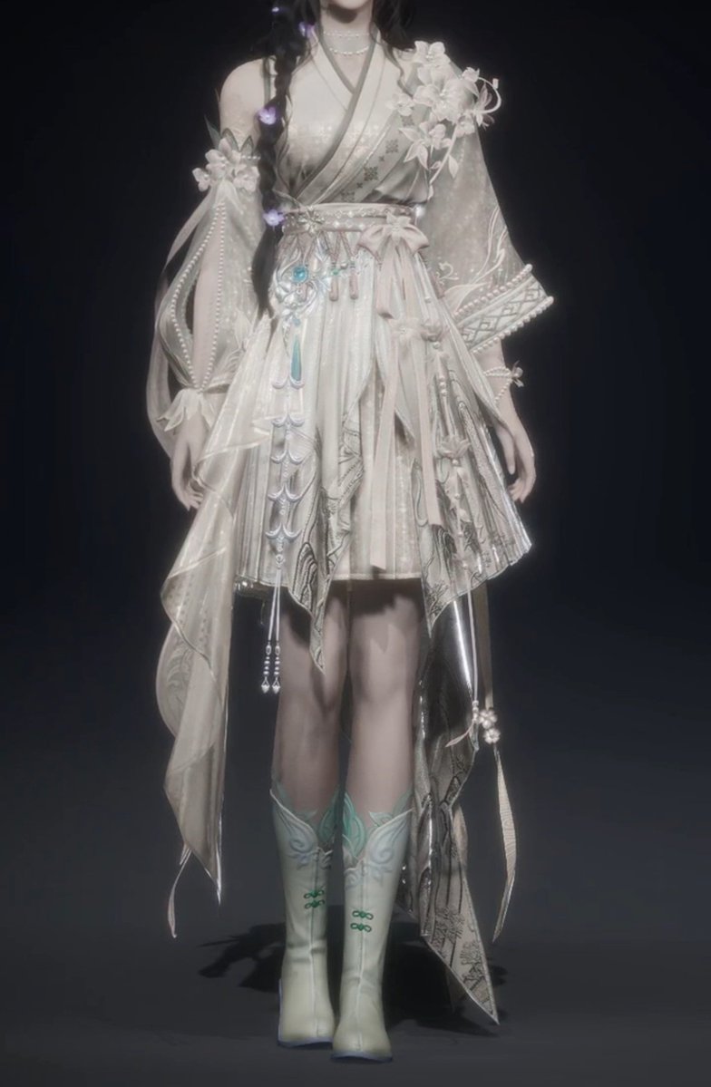 G4Uhevn's tweet photo. Verdant Vow, female BP outfit, even d dye always makes it look more elegant yet cute.
#wherewindsmeet #燕云十六声 #風燕伝 #연운 https://t.co/WFyhfKk01M