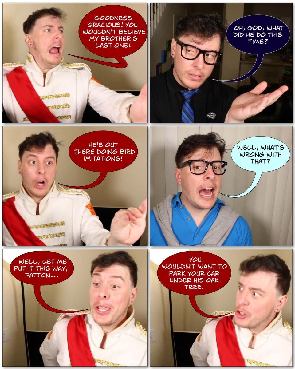 manbemel's tweet photo. Bird Imitations. Adapted from an incorrect quote.
#thomassanders #sanderssides #sanderssidesincorrectquote #sanderssidesphotocomic #romansanders #logansanders #pattonsanders https://t.co/2Vh2KfwyZP