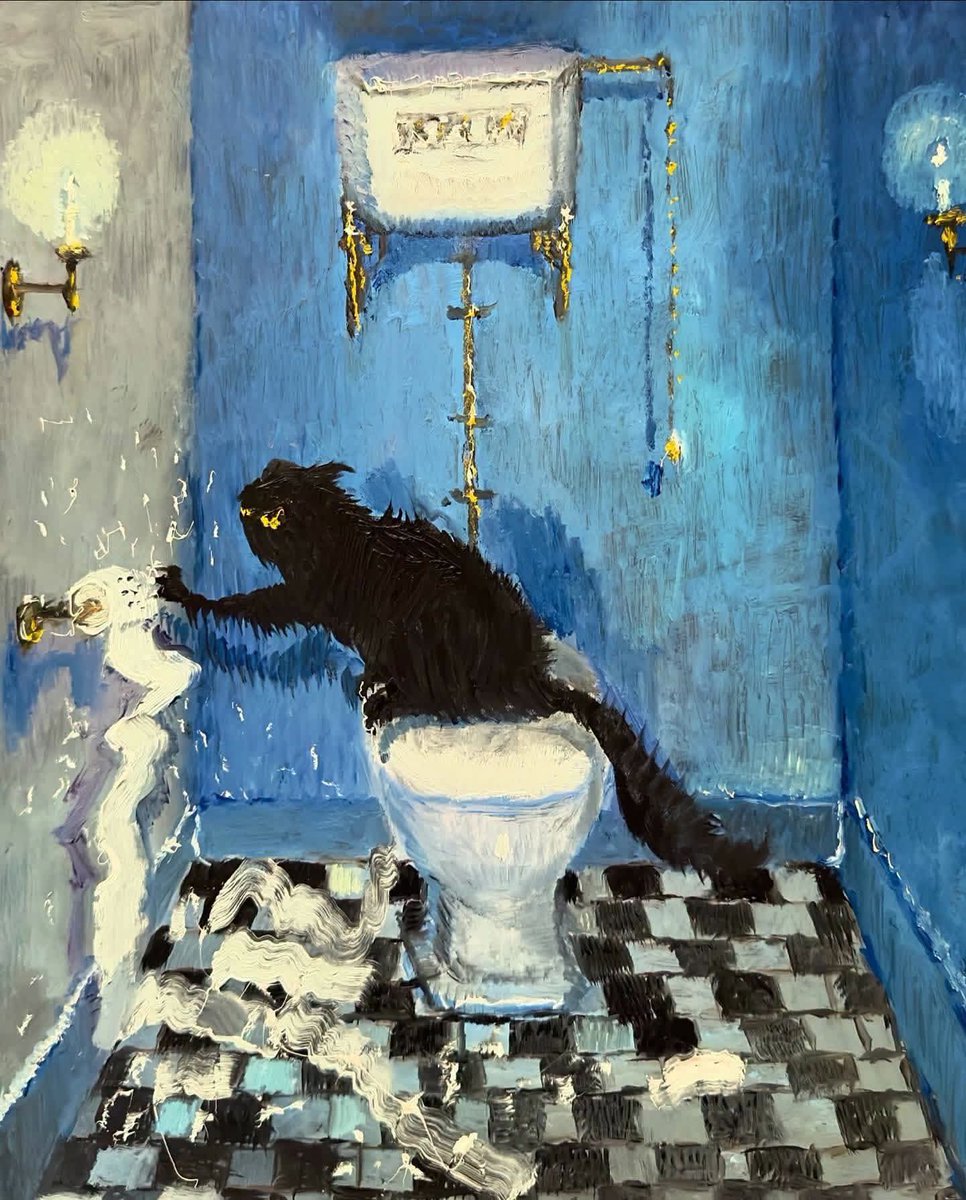 ninaslostnfound's tweet photo. 🎨 Vanessa Stockard: "Toilet Paper Tantrum" https://t.co/thK7ENQCOe
