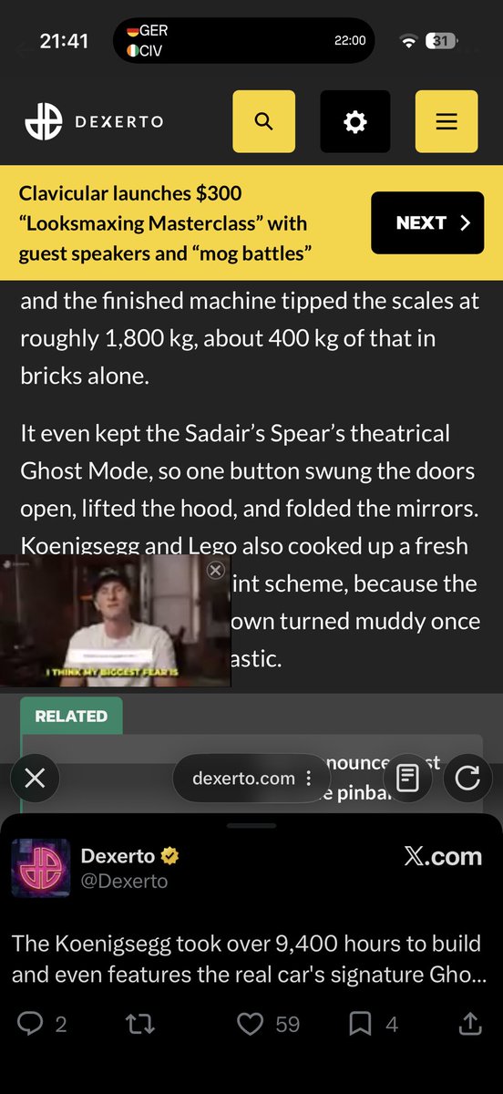 UtdPter4's tweet photo. @Dexerto This is what the article looks like when you open it btw https://t.co/kcMtkGNVvS