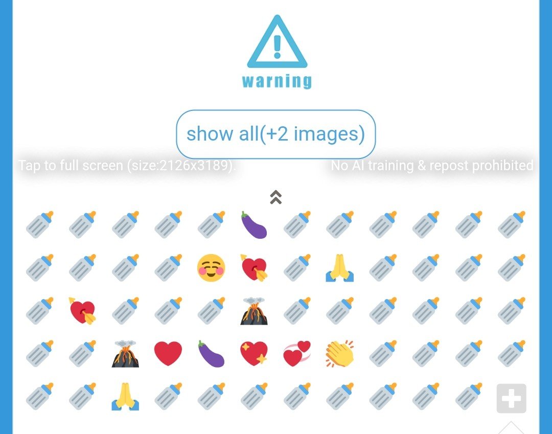 ukekaveh's tweet photo. I love these emoji reactions on poipiku bc damn I wonder what's under that warning https://t.co/5bMWTePNSN
