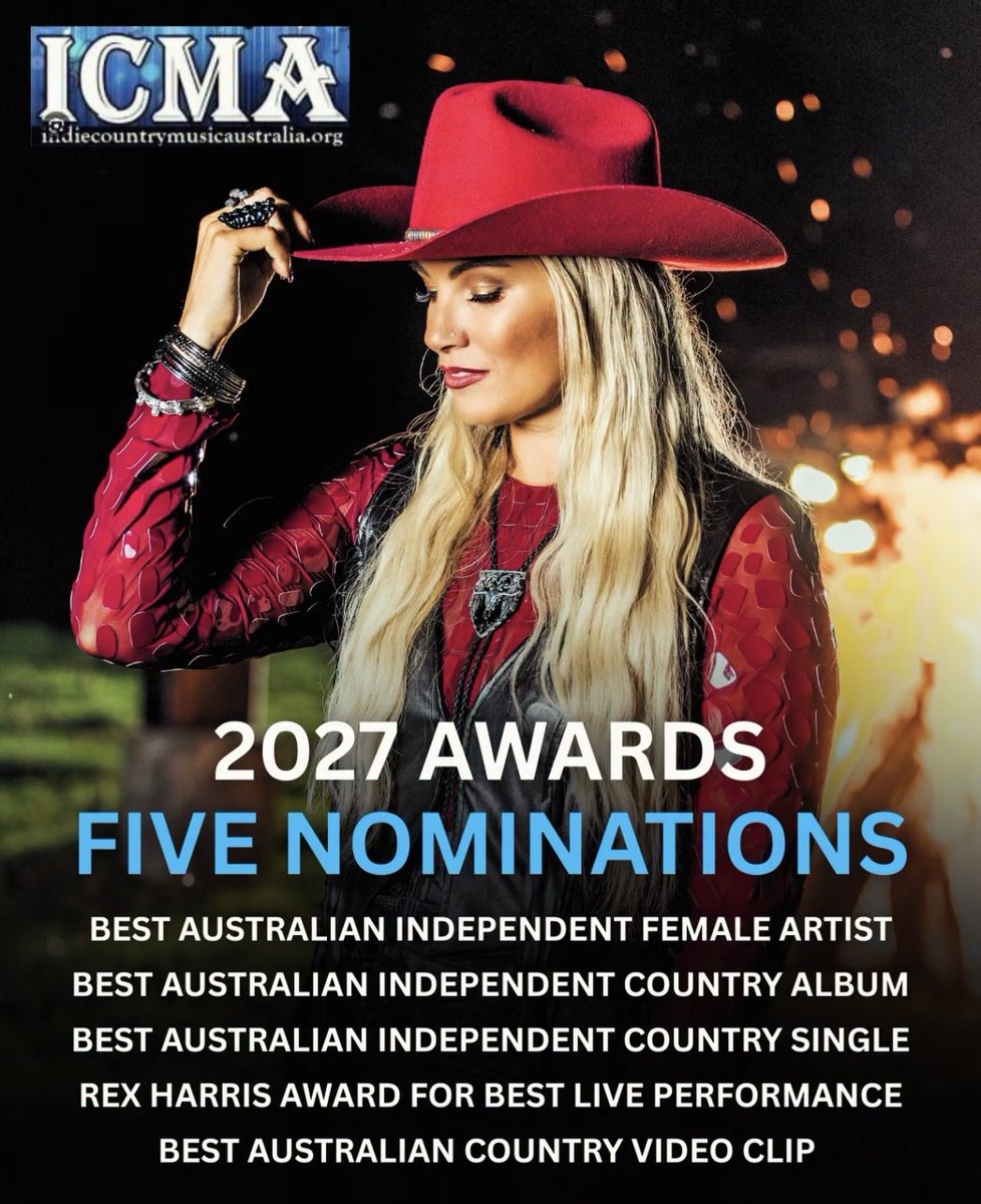 RCowboyRecords's tweet photo. Congrats  to our #countrymusic friend, @thehayleyjensen for these 5 nods from the @ICMAAUSTRALIA including Album of the Year! We’re so proud to have played a small part in her work and have had the best time making records with her and seeing her shine! Congrats Hayley! https://t.co/e4mQb9Rv1R