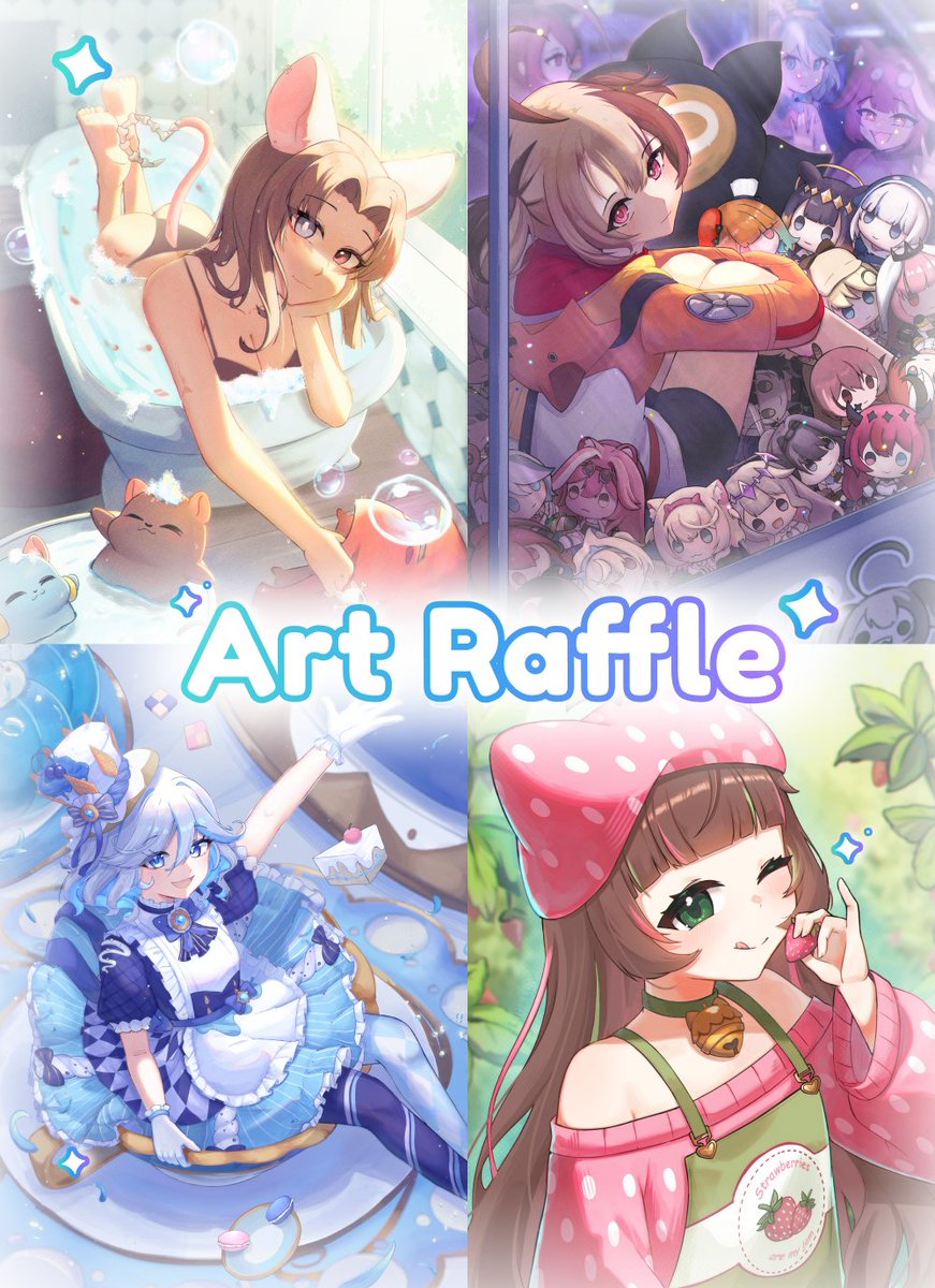 Little_Luly's tweet photo. ✦Art Raffle ✦ 
1 winner will get skeb-style illustration
to enter : 
⁖ Follow me 
⁖ Like + RT 
⁖ Reply with character reference

Ends July 10th good luck!  *: .｡. o(≧▽≦)o .｡.:* https://t.co/zyNkP5efcN