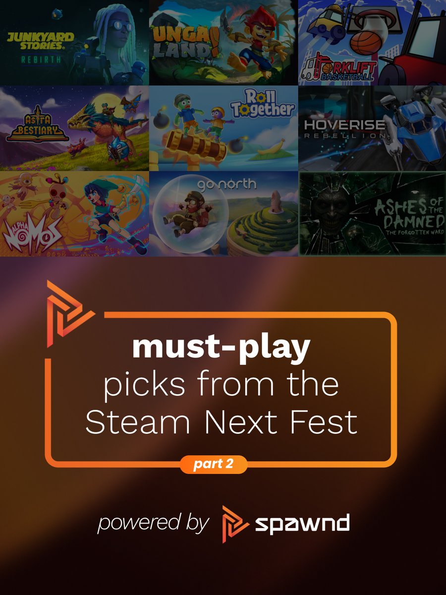 spawndgg's tweet photo. We're back with more Steam Next Fest demos you NEED to check out! 🔥

Innovative platformers, wild concepts, unexpected genre mashups, and hidden gems await in this thread! 👇🧵 https://t.co/QBpzdCMV8V