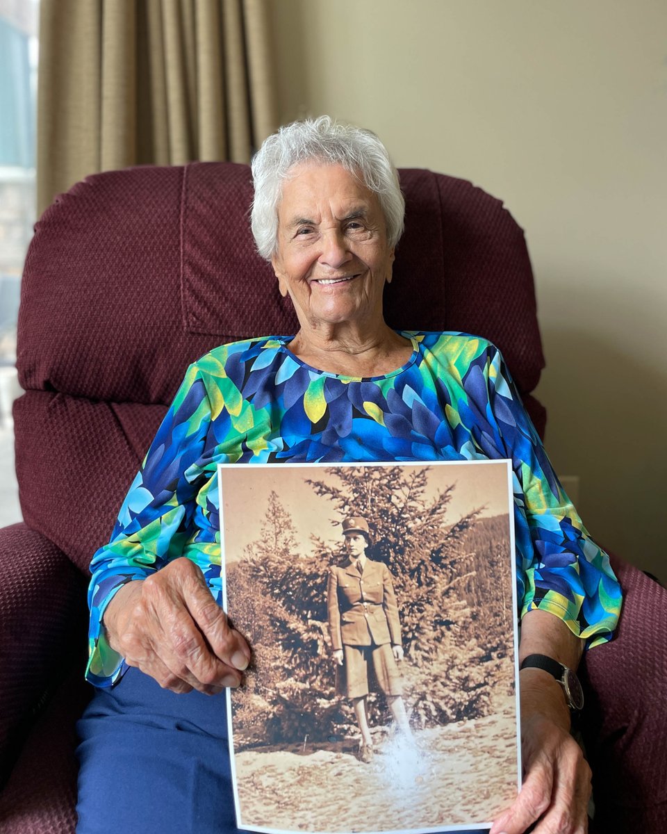 ericbruntmedia's tweet photo. We are almost out of time to thank the Canadian women who served in the Second World War. Today, one of them turns 104.

Elizabeth Samson, a Cree woman, enlisted in Calgary for the Royal Canadian Air Force. She worked as a hospital assistant at No. 1 Bombing and Gunnery School. https://t.co/v7iTVOQtDr