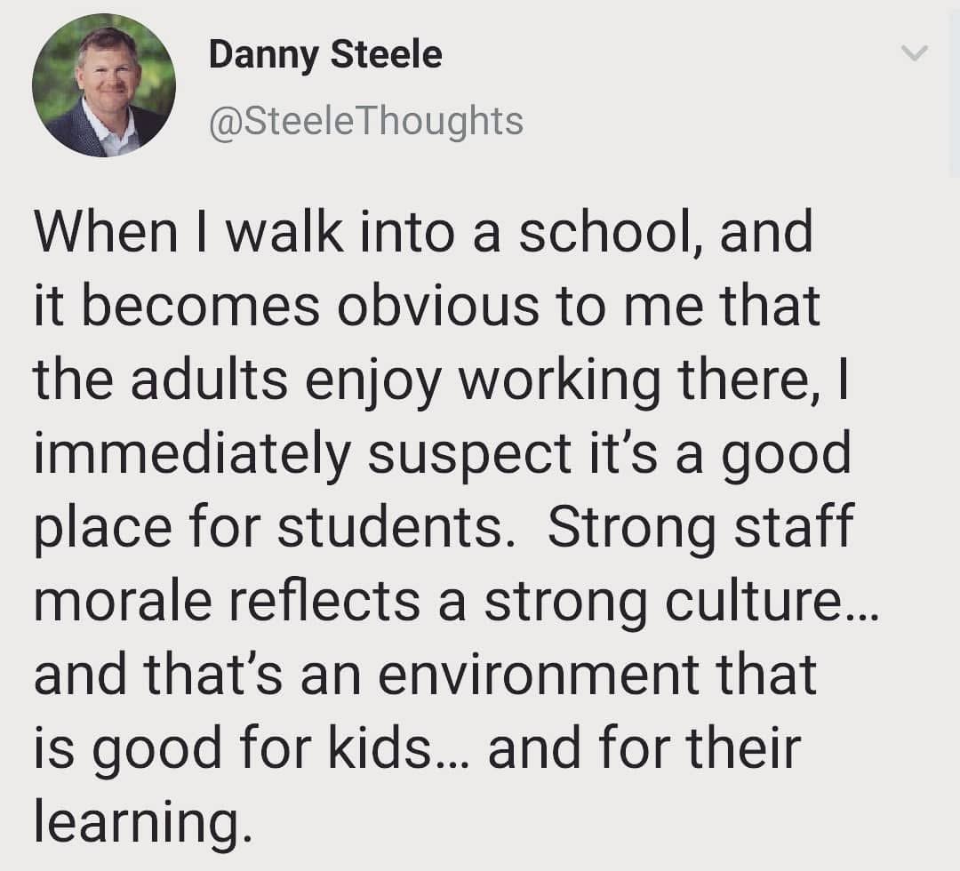 SteeleThoughts's tweet photo. When I walk into a school… https://t.co/pYC14Kj0IJ