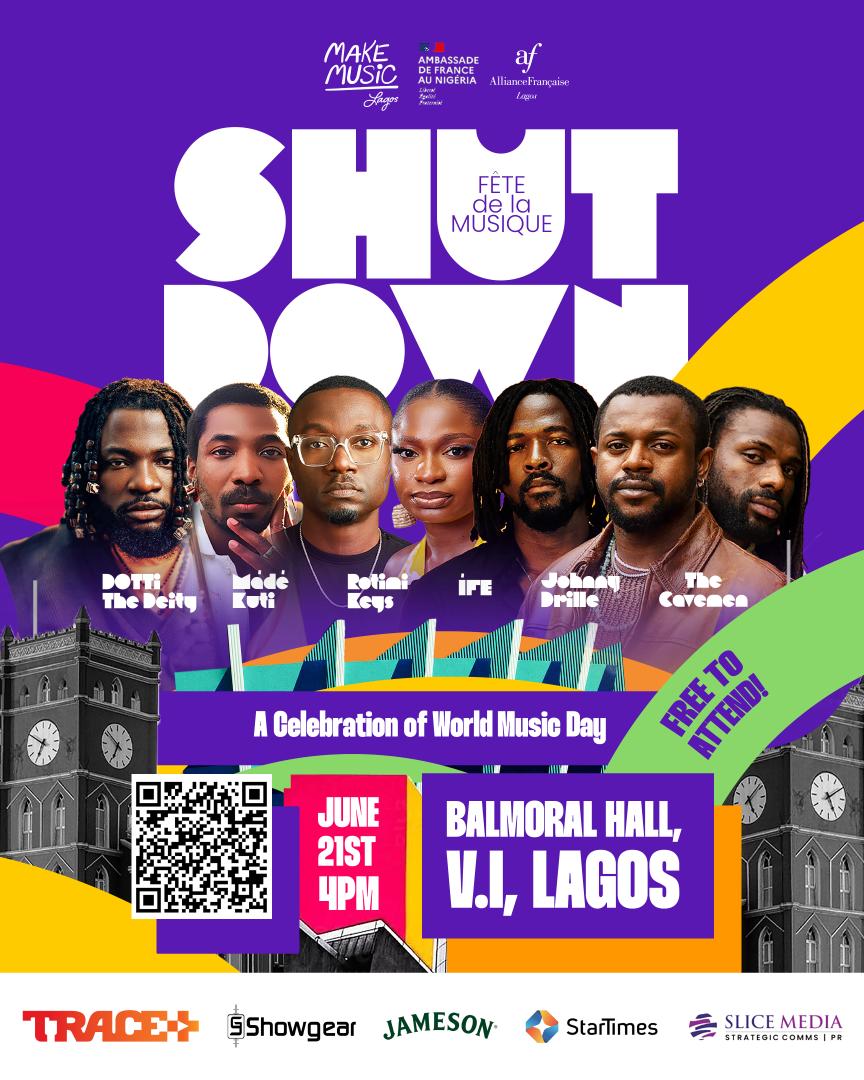 Lamicouture's tweet photo. One stage. Incredible artists. Unforgettable vibes.
Celebrate World Music Day with us at #FeteDeLaMusique in Lagos!
📅 June 21
🕓 4:00 PM
🎟️ FREE ENTRY
Don't miss the ultimate #MML2026 shutdown concert
@makemusiclagos @AF_Lagos @FrancelnNigeria
To Register https://t.co/lChTeKGYee https://t.co/Rzav3jvXN5