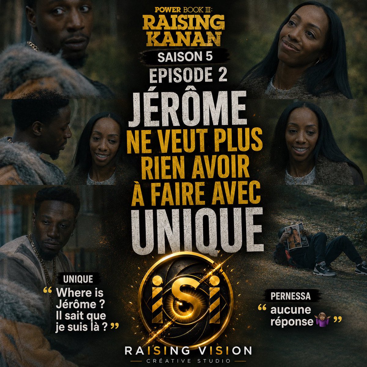 RaisingVision's tweet photo. Cet épisode 2 de la S5 de #RaisingKanan vient de nous livrer une de ses plus grandes leçons. « Le game te dit... que t’es spécial. » Il nous rappelle la dure réalité : s'éloigner du game, c'est s'éloigner de soi-même. Respect à Unique de nous avoir prouvé qu’il l’est bien. https://t.co/9Lt5ARyyJV