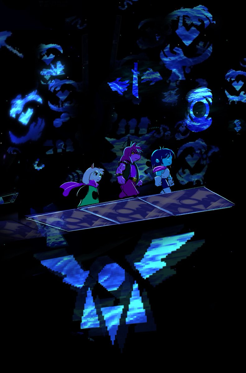 p6draws's tweet photo. The Third Sanctuary 
#deltarune https://t.co/idciUD7DNV