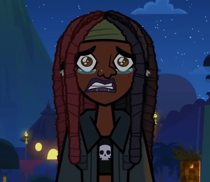 cozyplup's tweet photo. the sacrifice that gave us the saddest elimination. i cannot say this enough but jared - you need stronger writers for poc characters. #dctwt https://t.co/eSDfUpidKN