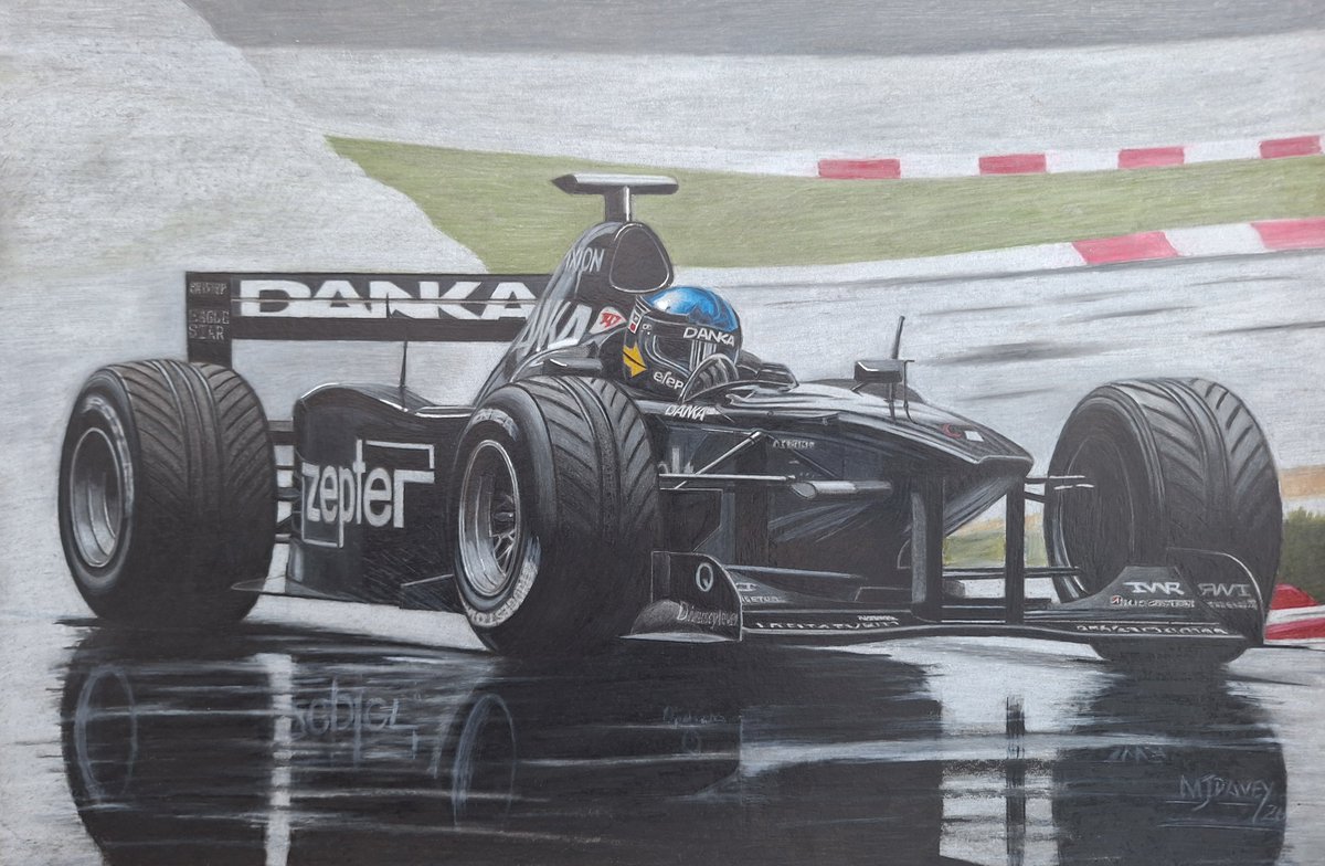 markdavey100's tweet photo. Hi folks. Just finished my latest drawing.
Pedro Diniz in his Arrows A18 at the 1998 Italian GP at Monza. #F1 #ArrowsF1 #PedroDiniz #Monza @UnracedF1 https://t.co/zIklT1sii4