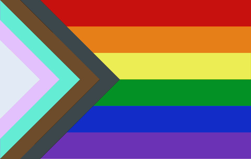 zerofifteenyuri's tweet photo. progress pride flag colorpicked from among us show characters #amongustwt https://t.co/cmRmuFxz6t