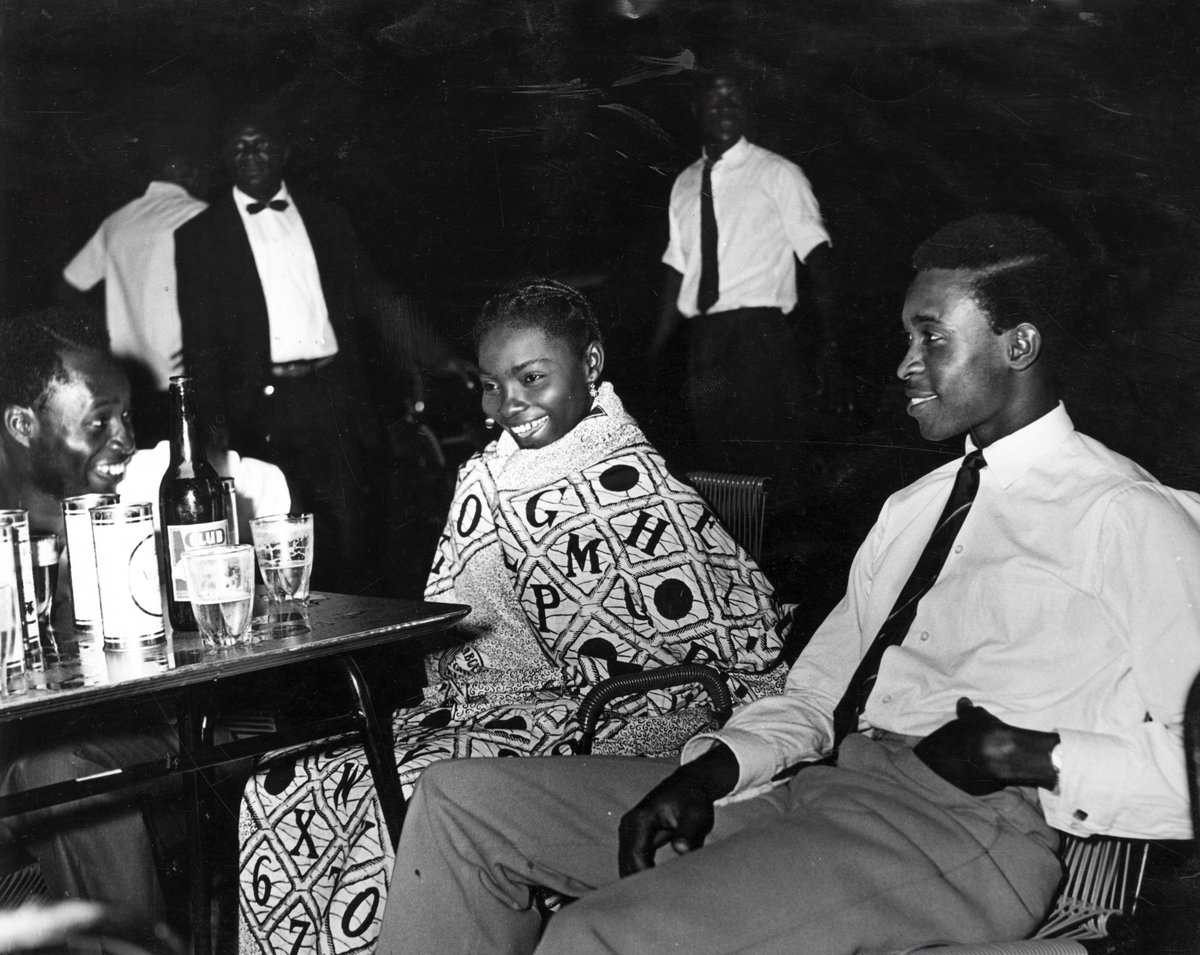 KZankeli's tweet photo. Lieutenant Robert Ebenezer Abossey Kotei

1. A Ghanaian high jumper, military officer, and politician.

2. Legend has it that during his boyhood in the Cameroons, boys who failed to clear the makeshift high jump were given a harsh whipping by their playmates.

3. To spare himself these painful whippings, he mastered the art of high jumping.

4. In July 1960, he'd go on to win the British AAA Championships title and set the Ghanaian high-jump record in London, a record that remained unbroken for 36 years, until 1996.

5. Caught in the hands of Ghana's AFRC military junta in 1979, Bob Kotei's legs ceased to jump high after a bloody exercise at the stakes of the firing squad.

🎥: Robert Kotei (far right)