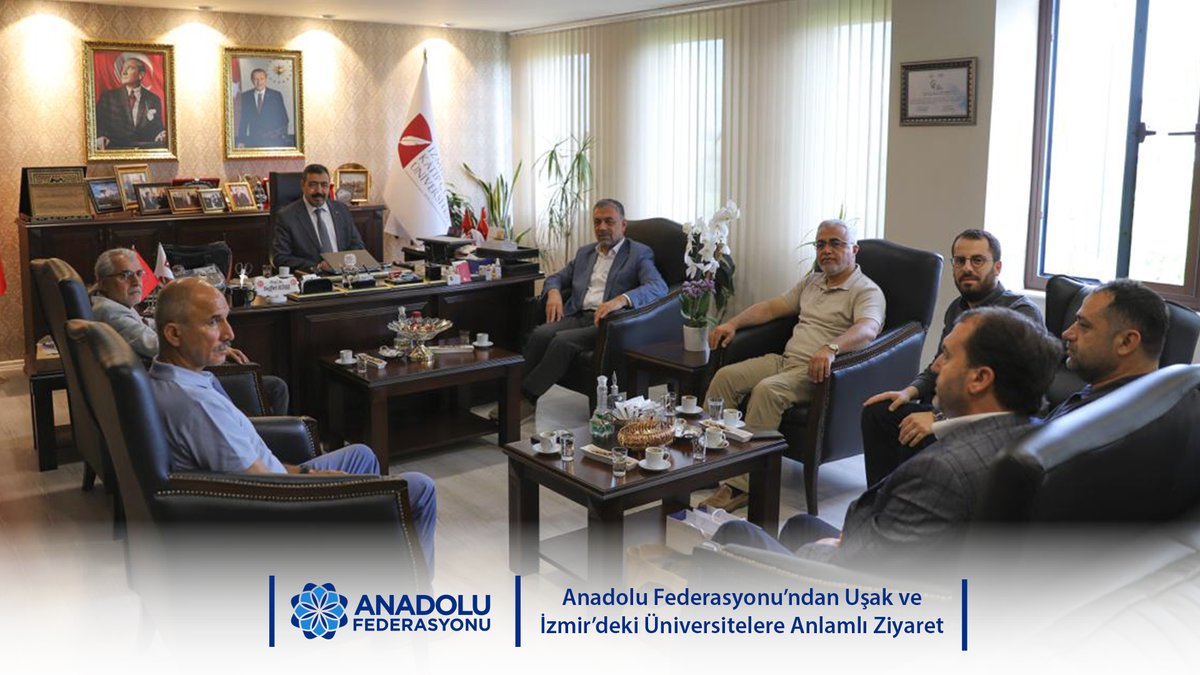 anadolufdrsyn's tweet photo. Anadolu Federasyonu heyeti, Uşak Üniversitesi ile İzmir Katip Çelebi Üniversitesi’ni ziyaret ederek sivil toplum ve akademi iş birliğinin toplumsal dayanıklılıktaki rolünü ele aldı.

📰📌Haberin detayları için:
https://t.co/zcMSsezQZ0

#anadolufederasyonu #stk https://t.co/fC7Fb6oMWD