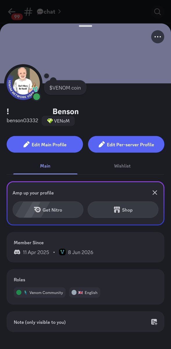 BensonMich53017's tweet photo. @Venom_network_ If anyone is not in a community like @Venom_network_ ,then there are really missing out. A big shout out to @Venom_network_ for  this giveaway.

My venom wallet address - 0:d761a03753e46f77d6f553206f619aa11271e7fa4155ad525b88995c895f0451 https://t.co/t51zZaBPI7