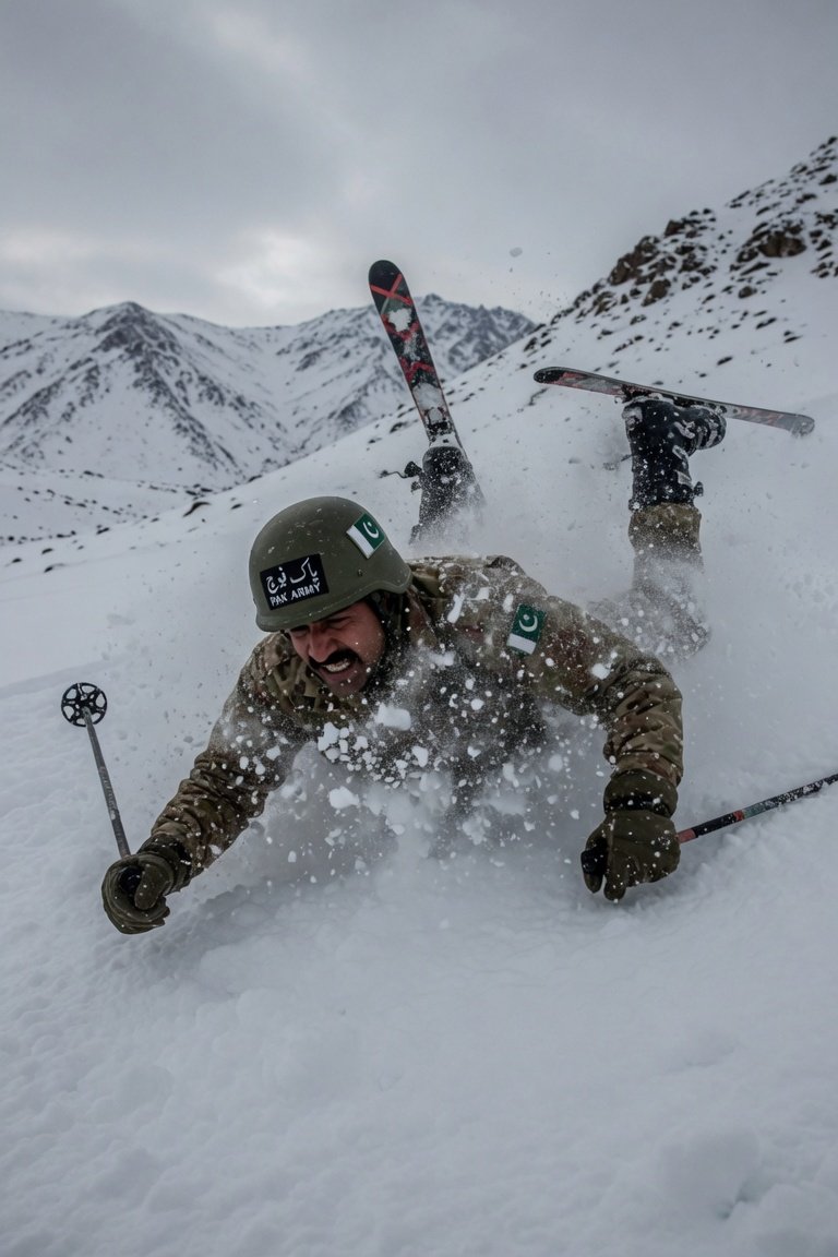 RexCarnosius's tweet photo. @espenteigen Pakistanere som dimitteres etter en mnd i tjeneste var ikke så veldig forbausende når man så hvor ekstremt dyktige disse var på telemarkski. 

Måtte takke dem for å bringe litt humor inn i leiren🫡 https://t.co/VqEF4Q9dUM
