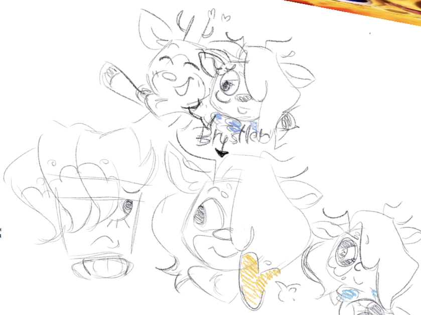 BlitzTheBuck's tweet photo. //some blitz and blitz au doodles, #sleighherd is here too https://t.co/ZxWk91xDDp