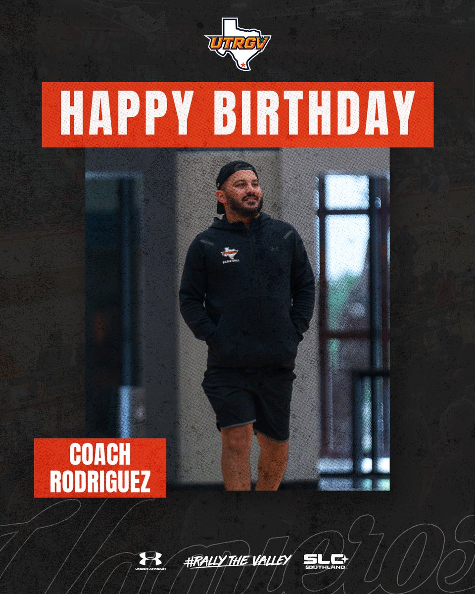 UTRGVmbb's tweet photo. Happy Birthday to @Coachjrod12! Have a great day.

#RallyTheValley #UTRGV https://t.co/4PtrYAnIr8