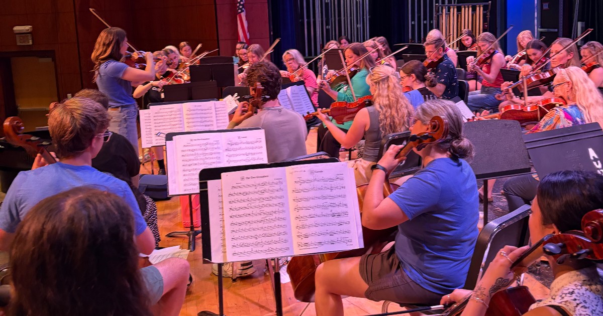 VictorSchools's tweet photo. On Saturday, June 13th, VCS held a Suzuki 60th Anniversary Reunion.🎻 
Alumni spanning from 1989 to 2025 were in attendance. 🙌  
It was a true celebration! 🎉 
#WeAreVictor 💙💛 https://t.co/ffqO3HrXJ7