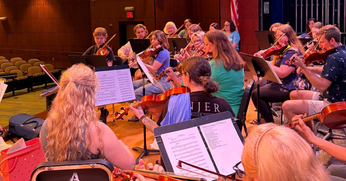 VictorSchools's tweet photo. On Saturday, June 13th, VCS held a Suzuki 60th Anniversary Reunion.🎻 
Alumni spanning from 1989 to 2025 were in attendance. 🙌  
It was a true celebration! 🎉 
#WeAreVictor 💙💛 https://t.co/ffqO3HrXJ7