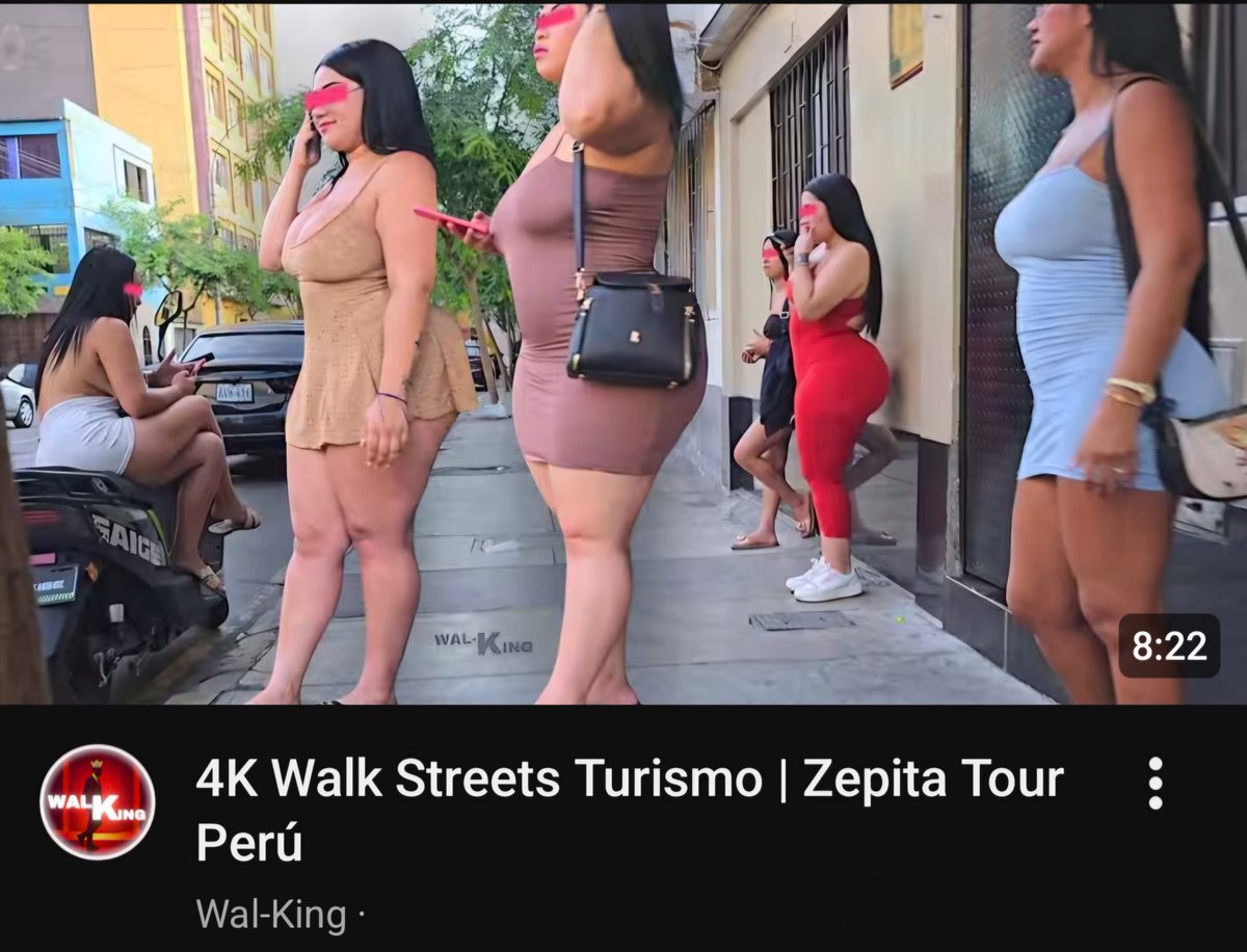 Carinosas_Peru's tweet photo. 4K Walk Streets Turismo | Zepita Tour Perú 🔥 Travel pattay lleras turístico 

https://t.co/zoRnSzg22N  ✅️

#walktour #streets #zepita #lima #peru #tadc #NEDSWE #BegoñaGómez #AlmeríaMálaga #hookers #culonas #latinas #bellezas #perusex #tourismsex #peruscorts #kines #sexys https://t.co/g0JXNGb1Wx