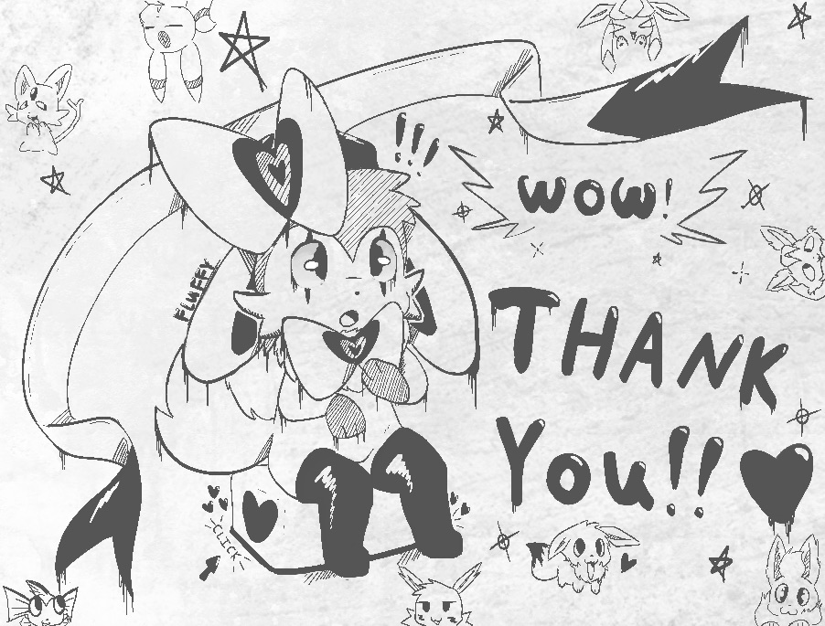 fuwasylveon's tweet photo. Gosh, wow! thank you all for liking my art so much and following the silly sylveon that I am! I hope I can keep posting things you all enjoy!  𐔌˙. https://t.co/eSmftxsYEr