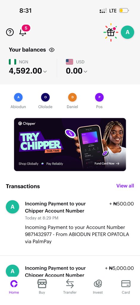 Soundmind_02's tweet photo. @chippercashapp,

I have no idea how money keeps being removed from my account, and I need an explanation.

Yesterday, I deposited ₦50,000. Before the deposit, I noticed an “Amount Due” of $6.50 on my USD account and ₦500 on my NGN account.

Immediately after I made the deposit, the $6.50 charge was cleared, and ₦500 was deducted from the ₦50,000 deposit. I then converted the remaining balance to USD and funded my card. I intentionally left $2 in my USD account, assuming it could be used for any upcoming maintenance fee.

Tonight, I deposited ₦5,000 into my NGN account to pay a bill. However, I noticed my balance dropped from ₦5,000 to ₦4,900, even though the receipt stated that no fee was charged.

I then made another deposit of ₦500, which should have brought my balance to ₦5,400. Instead, the balance dropped to ₦4,500, and the remaining $2 in my USD account also disappeared.

This is not the first time this has happened. I’ve ignored similar deductions in the past, but it is becoming too frequent and concerning.

I would like a detailed explanation of these deductions and a review of my account history. I have personally recommended Chipper Cash to several friends, particularly because of the card service, but these unexplained deductions are making it difficult to maintain confidence in the platform.

Please investigate and clarify what is happening with my funds.
