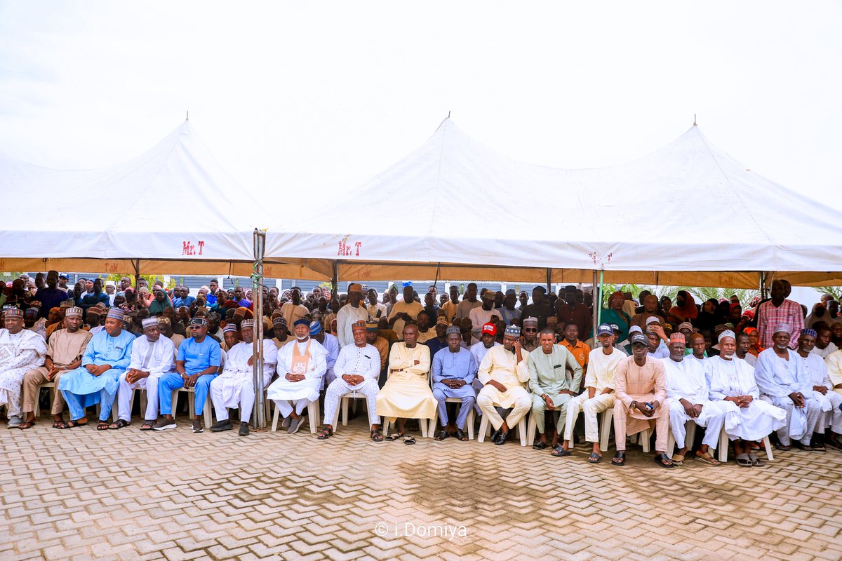 GovernorAUF's tweet photo. Today in Mubi, we engaged stakeholders from Mubi North, Mubi South and Maiha. I appreciated their call for me to represent Adamawa North in the Senate and assured them that, when the time comes, I am prepared to provide strong, purposeful and result-driven legislative representation that will advance the interests of our people. 

I also made it clear that we will mobilize effectively to deliver overwhelming support for President Bola Ahmed Tinubu while sustaining the pace of development, peace and prosperity across Adamawa.