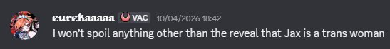 eurekamatter's tweet photo. I’d like to point out to everyone that I called the ending of the amazing digital circus months in advance perfectly https://t.co/Jyr7qsrQcI