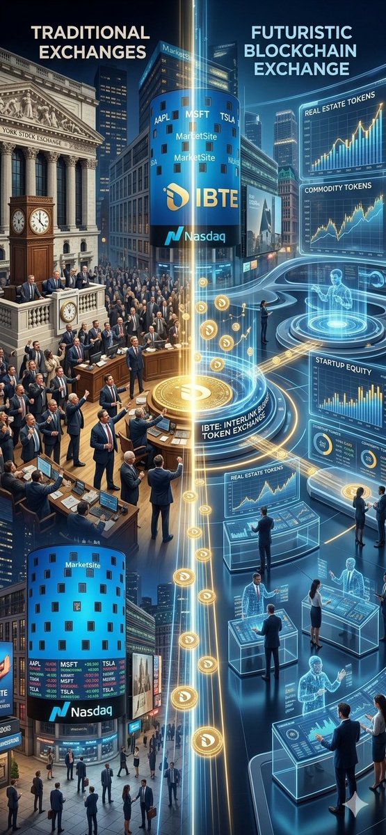 Lnleyv's tweet photo. Tankou NYSE ak Nasdaq konekte konpayi ak kapital, IBTE vize pote menm opòtinite sa yo nan ekonomi Web3 la.
Yon nouvo jenerasyon mache tokenize ap pran nesans. 📈
#InterLink #ITLG #ITL https://t.co/Nrgm9yhmST