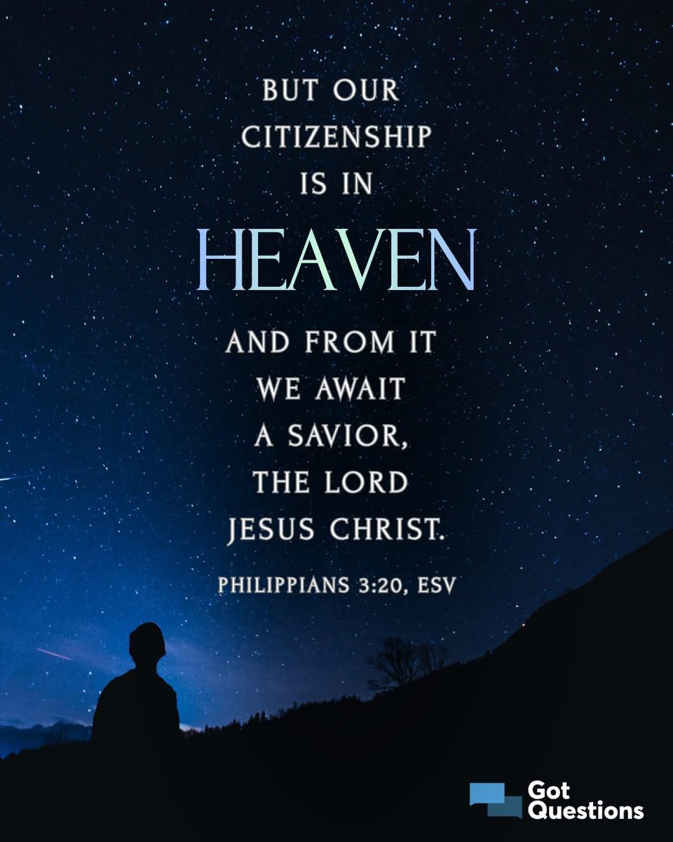 ponygirl345's tweet photo. "But our citizenship is in heaven..." (Phil. 3:20)

The Christian's ultimate identity is not found in nationality, politics, accomplishments, or possessions, but in Christ.

We belong to another kingdom and await our returning King. https://t.co/3O7AcyE9nM