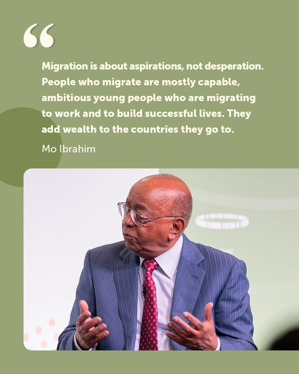 Mo_IbrahimFdn's tweet photo. 🌍 On #WorldRefugeeDay, we are sharing a reflection from Mo Ibrahim on migration, mobility and opportunity.

📘 Read our latest research on mobility and connectivity across Africa: https://t.co/aRkC76bkg1 https://t.co/9v0W5c1Pts