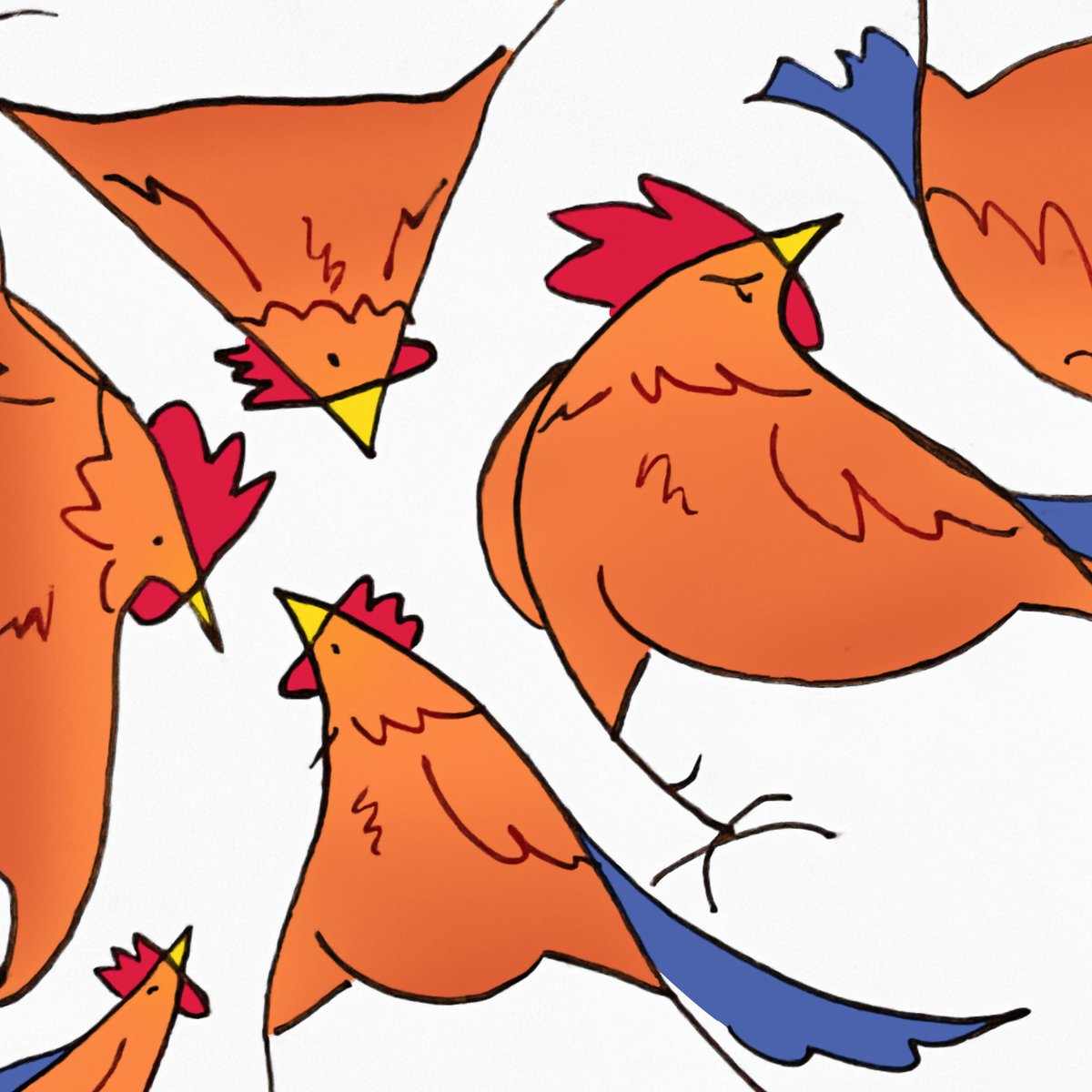 badrechicken's tweet photo. i turned the photo into digital lineart and colored it https://t.co/O4L4LLRDGO