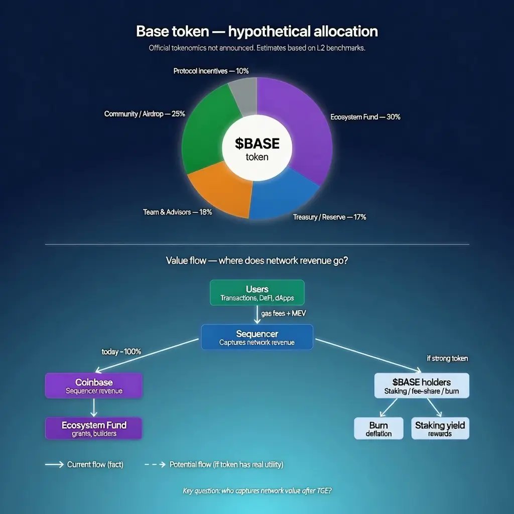 CryptoChirpX's tweet photo. 🛑 BASE TOKEN: How not to become “liquidity” for funds? Tokenomics checklist
Coinbase is exploring a network token for Base (switch to its own stack + focus on tokenized markets, stablecoins, and builders). When they release the details, Twitter will explode. Here are 6 hard filters to analyze on announcement day. No hype.
🔥 Filter #1: UtilityThe main question: what real economic value does the token get? 
❌ Bad: Only governance and DAO voting. 
🟢 Good: Role in sequencer staking, MEV, priority fees, or other key network mechanisms. If the token becomes true “economic glue” for the infrastructure — this is a strong long-term signal.
💰 Filter #2: Who captures the network’s economic value?Sequencer revenue, gas fees, MEV, future services. 
❌ Concerning: Most revenue stays with Coinbase, the token only gets voting rights. 
🟢 Strong: Part of the economic value flows to the token via staking, fee-sharing, burn, or similar mechanisms. This is what separates a token with real utility from pure narrative play.
📊 Filter #3: Initial Float + FDV (together)
❌ Danger: Low float (5–10%) with inflated FDV ($10B+). Classic pattern: pump at launch, then months of selling pressure (see ARB, OP, STRK, ZK). 🟢 Normal: Reasonable float (12%+) and FDV that reflects real network metrics (TVL, revenue, usage).
⏳ Filter #4: Vesting & Cliffs
❌ Bad: Short cliff (<1 year) or fast vesting. 
🟢 Good: 1–2 year cliff + vesting stretched over 3–4+ years. For Coinbase this should be the standard.
💡 Filter #5: Ecosystem Fund Control“30%+ for development and grants” sounds nice. 
❌ Risk: Coinbase distributes unilaterally without transparency. 
🟢 Plus: DAO, smart contracts with on-chain rules and public reporting.
📥 Filter #6: Airdrop StructureFocus on real onchain activity, not just volume farming and bots. A good airdrop helps bootstrap community and liquidity.
ConclusionThe market often prices in the hype before TGE. After listing, unlock pressure usually follows. So first we look at Utility and the token’s connection to real network economics.
If the token gets real economic value — that’s a different level. If not — we’re looking at a token that will have to prove its worth to the market in other ways.
Agree? Or can a governance token without revenue capture still confidently hold value long-term? 👇@base @jessepollak @coinbase @brian_armstrong 
@buildonbase 
#Base #BASE #Tokenomics #L2 #Ethereum #DeFi #Builders